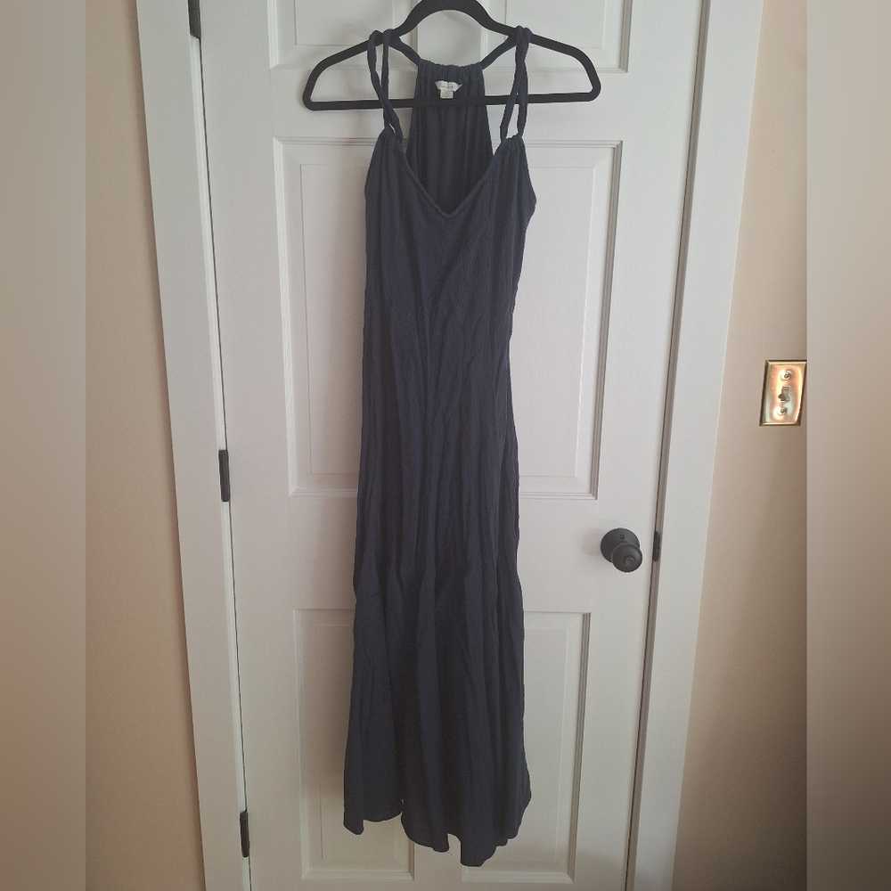 Garnet Hill Maxi Dress, Navy